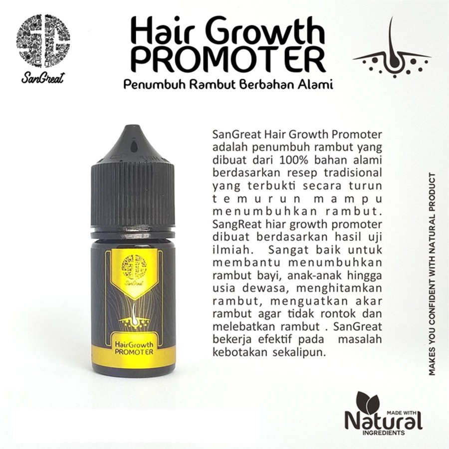 SanGreat Serum Rambut Penumbuh Rambut Alami Anak &amp; Dewasa