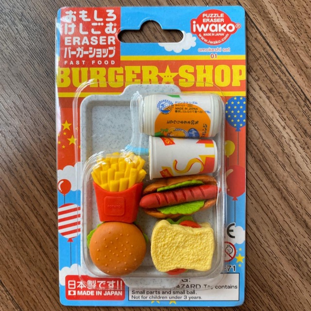 

Penghapus Iwako Eraser Omokeshi Set no. 1