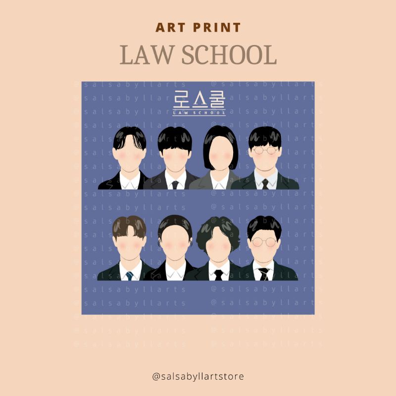 Art Print Law School kdrama || salsabyllartstore
