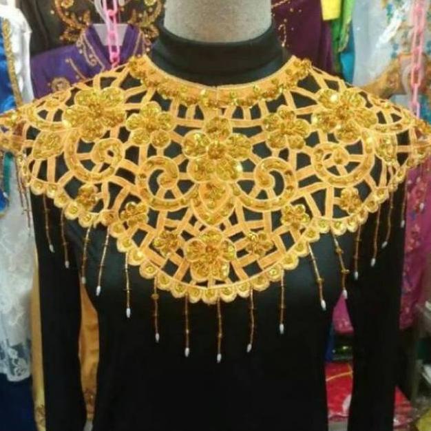 Teratai Dada // Hiasan Dada Bordir // Manik-Manik Dada Betawi // Teratai Betawi