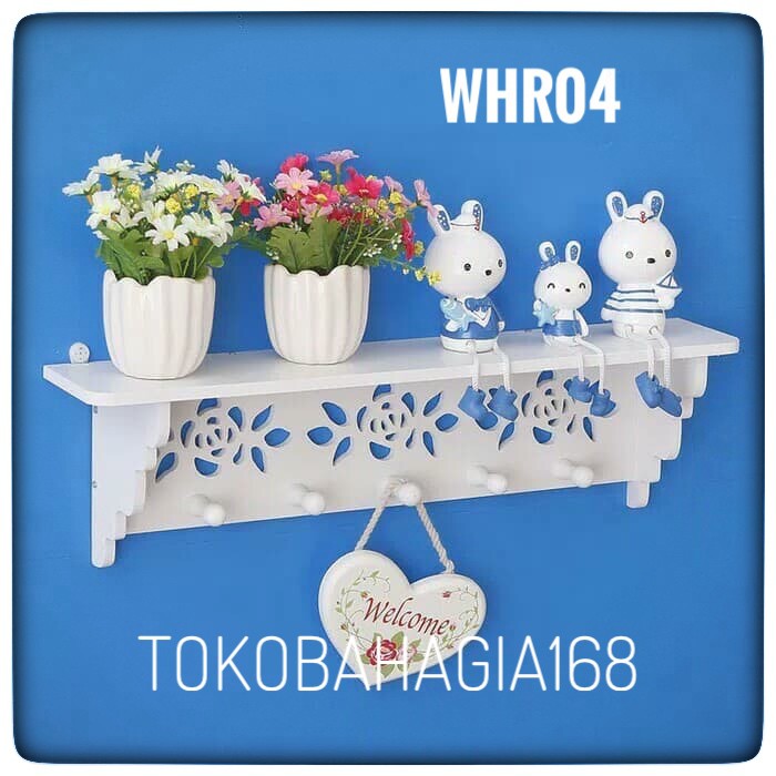  WHR04 Rak  dinding gantung  rak  hias decorative rack 