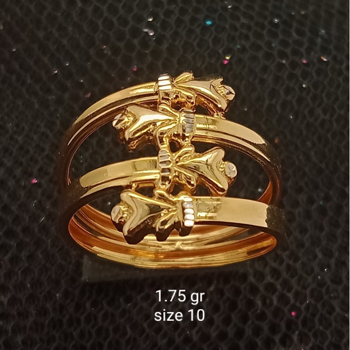 Cincin Emas 17K -  1.75 Kadar 750 - 1656