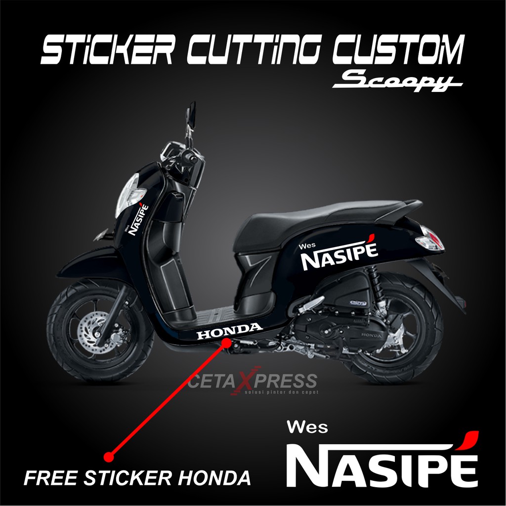 ( 9 DESAIN ) STICKER SCOOPY CUTTING