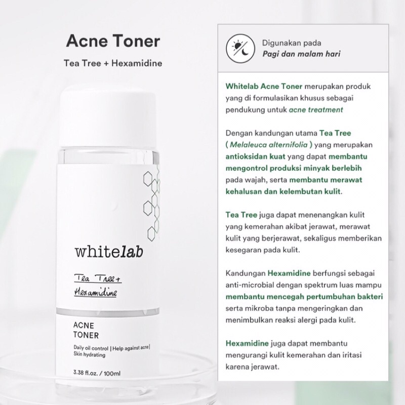 whitelab acne toner 100ml