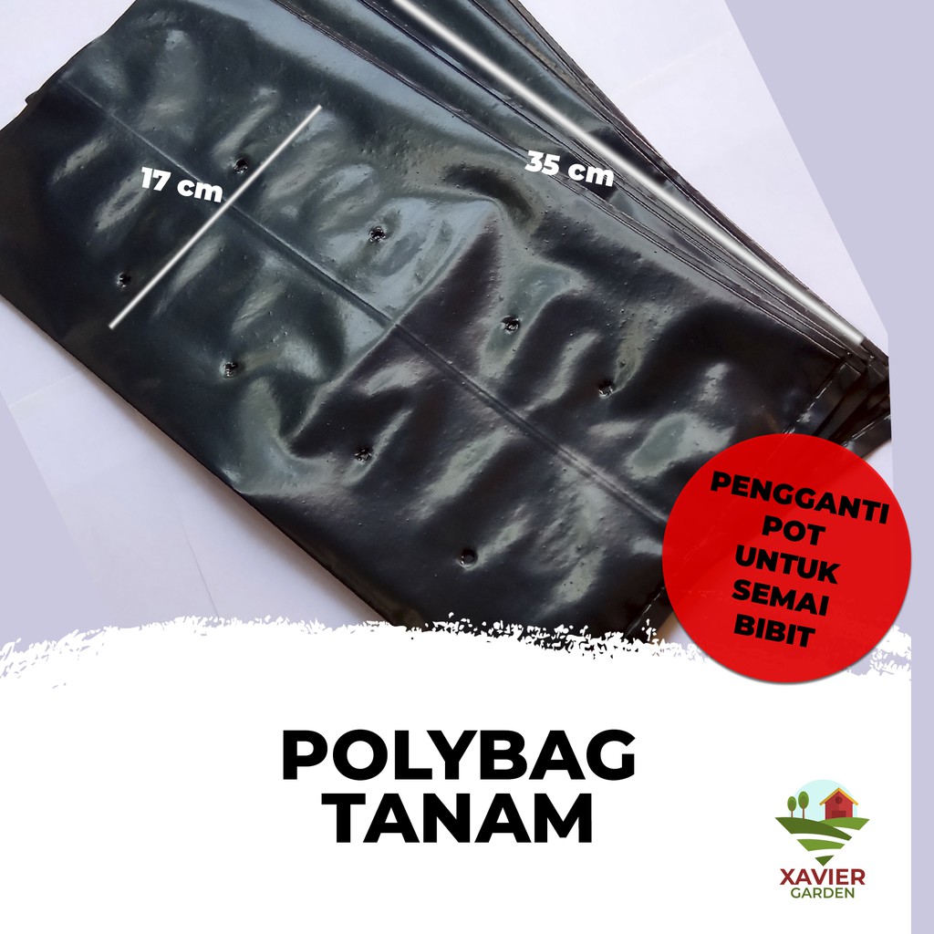 PLASTIK POLIBAG TANAMAN 17 x35cm