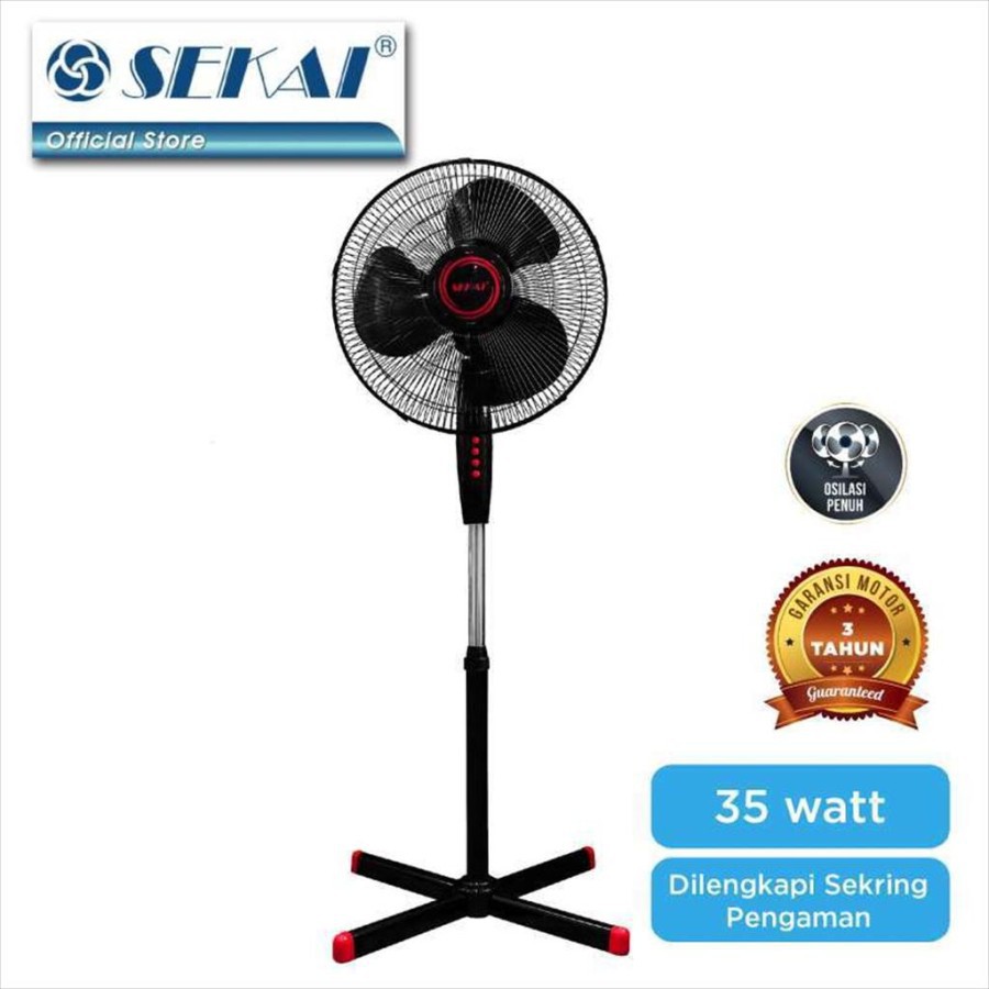 Standfan Kipas Angin Berdiri Sekai 16in 16Inch Sekai SFN-1620 Stand fan