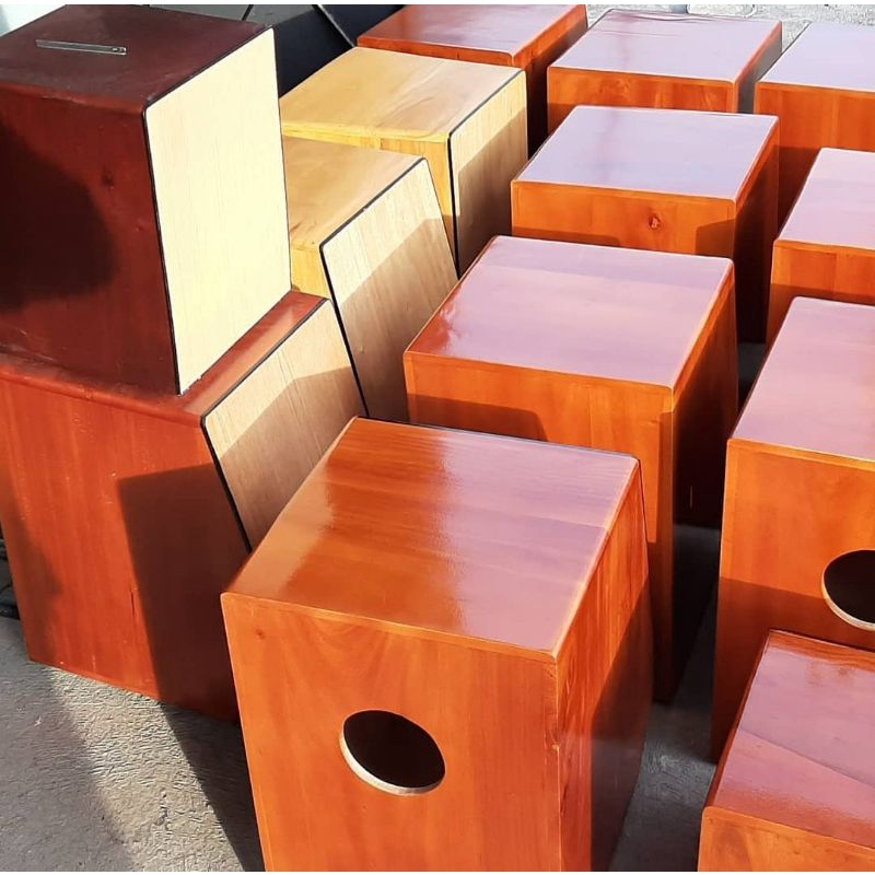 kajon cajon murah trapesium kotak kayu mahoni