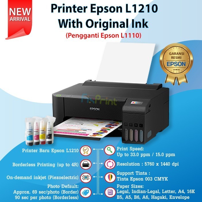 Printer Epson L1210 pengganti Epson L1110