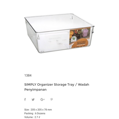 storage organizer transparan , bin pantry acrylic tempat penyimpanan buah sayur