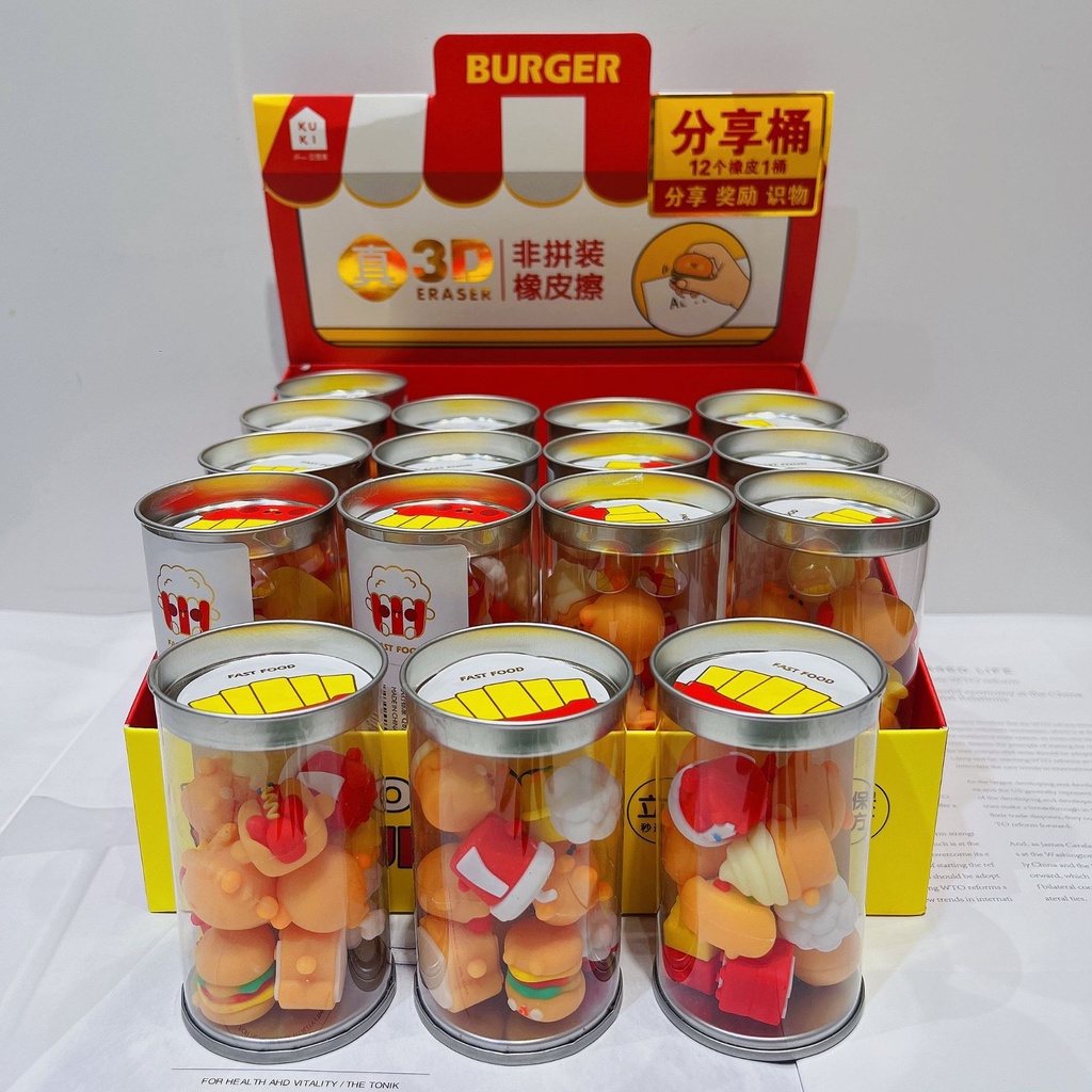 

PENGHAPUS UNIK LUCU MINIATURE BURGER KENTANG DAN ESKRIM