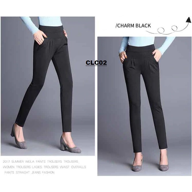 Celana Wanita Korea High Elastis Waist CLC