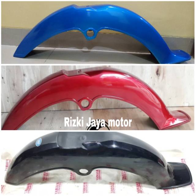 Spakbor slebor depan yamaha v75 v80 hitam merah biru