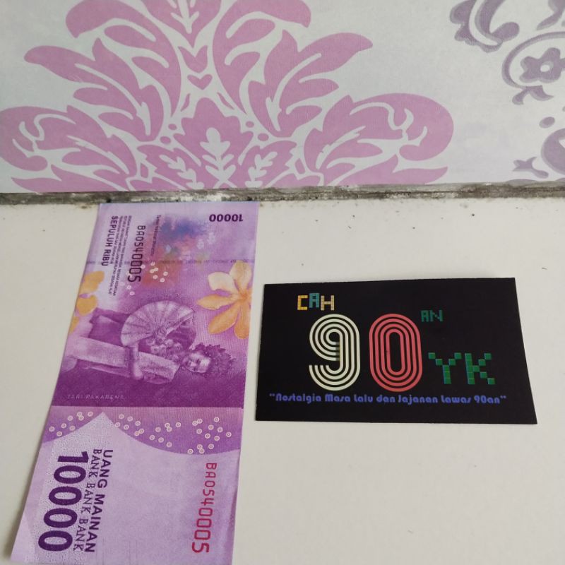 UANG UANGAN 10000 Rupiah biasa 10pcs. MAINAN Anak 90an. MURAH.