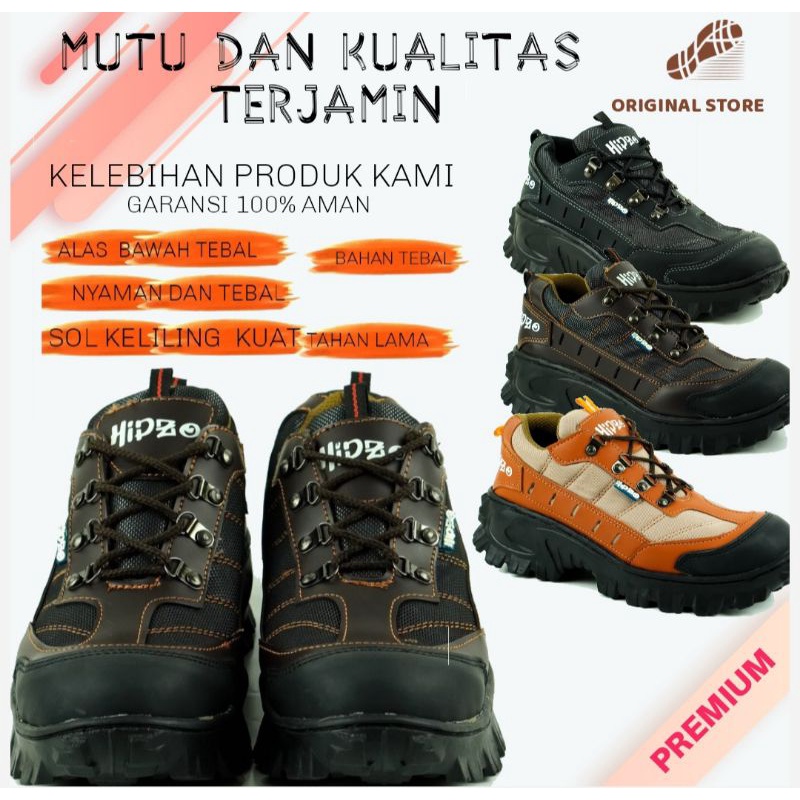 sepatu safety boot pria original touring outdoor hiking grade A work outdoor Premium terbaru-1