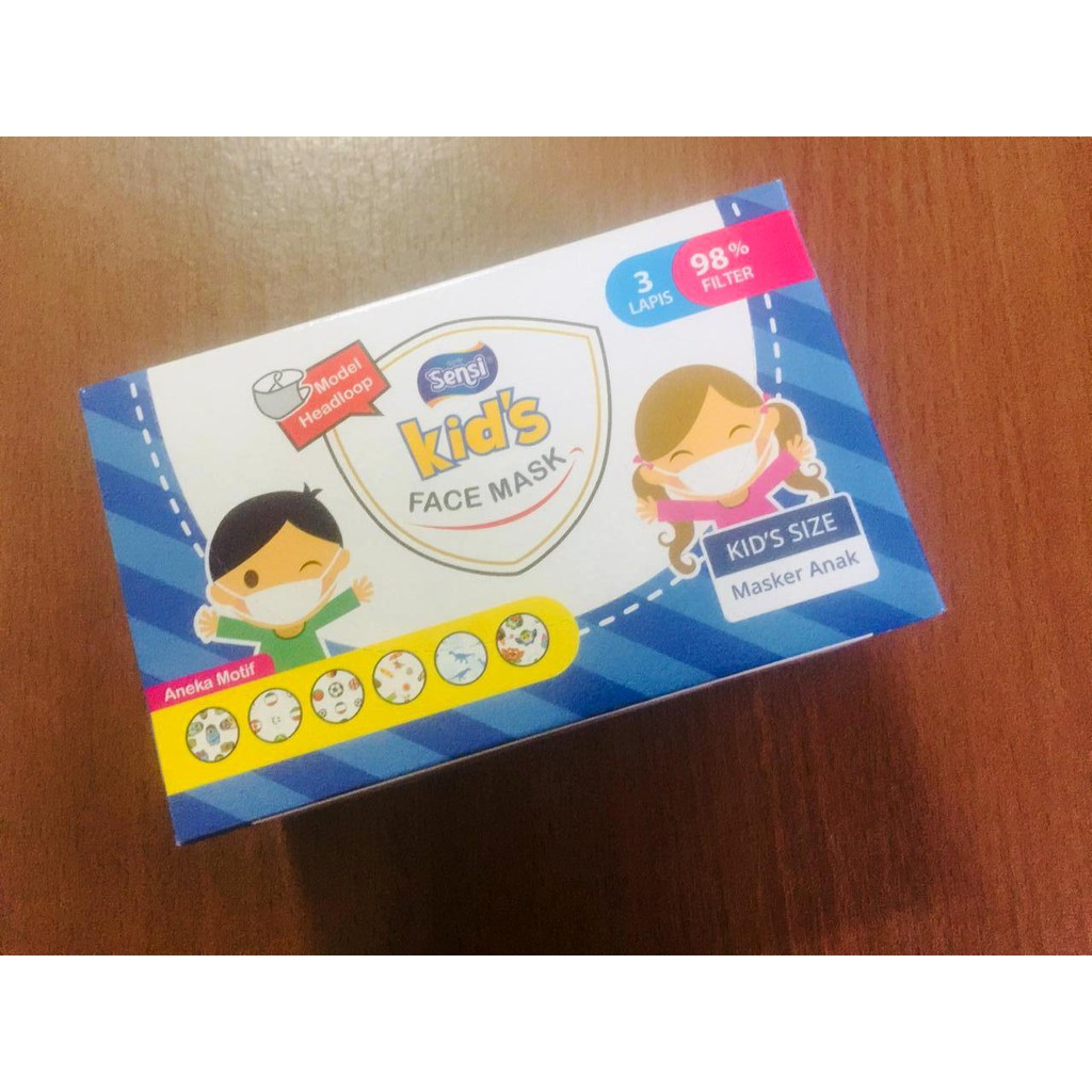 Masker Sensi Anak 1 box isi 40 sensi kids