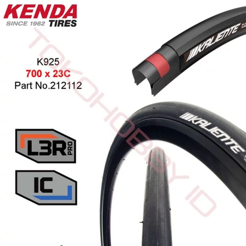 Ban Luar Sepeda Slick 700 x 23c Kenda Kaliente K925