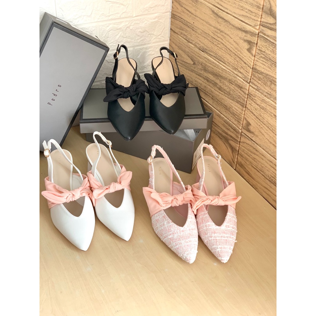 [7.7 Boombastis Sale⚡] - SEPATU WANITA PS100 PDR SLINGBACK HEELS PREMIUM IMPORT