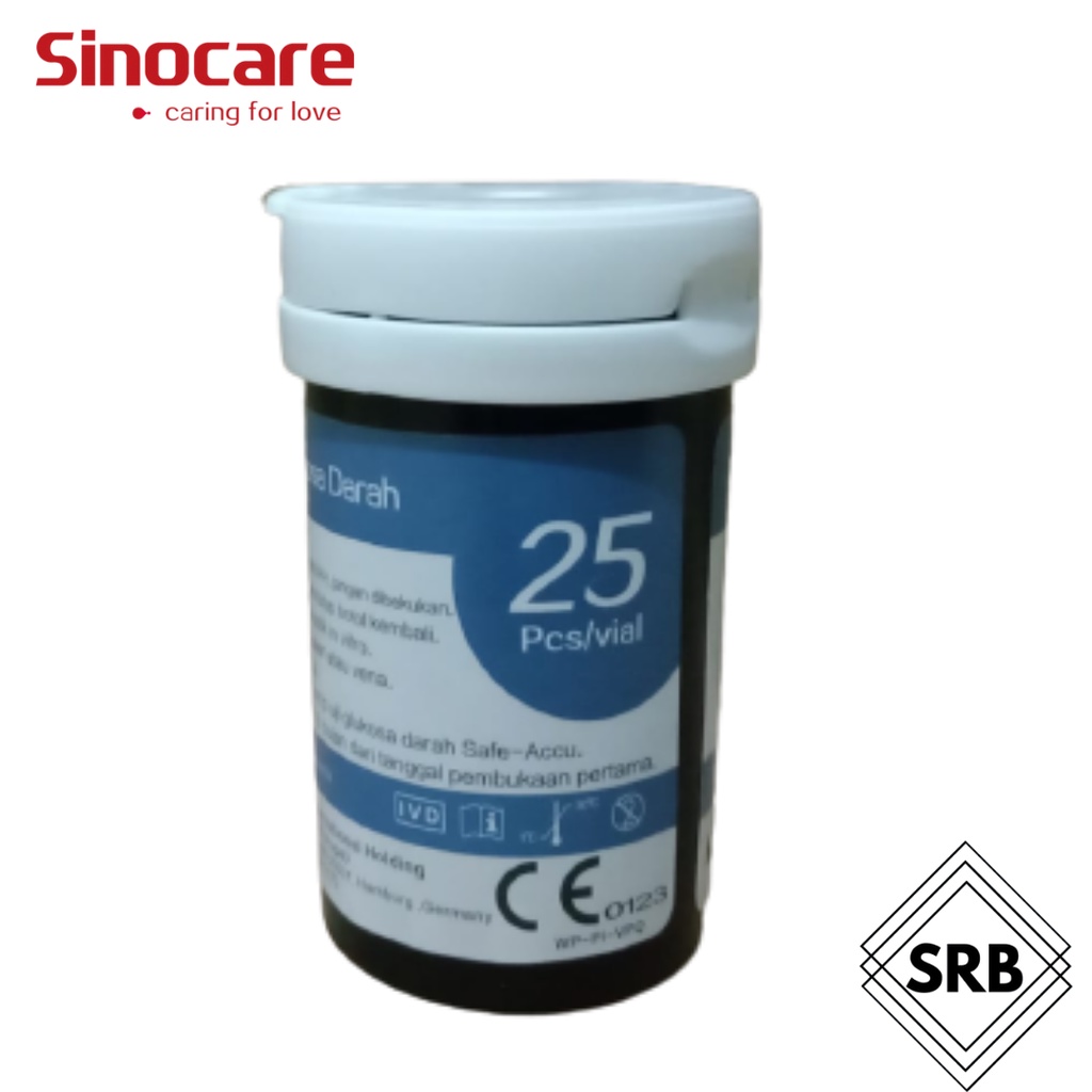 SINOCARE Safe AQUG|Accu 2|Accu| Alat Tes Gula Darah (25 Strip)| Alat ukur Gula Darah| Alat Cek Gula Darah| Alat monitor Gula Darah|Alat deteksi Gula Darah| Alat Pemeriksaan kadar gula darah| Glukometer| Glucometer| Glucosa darah| Glukosa darah| diabetes