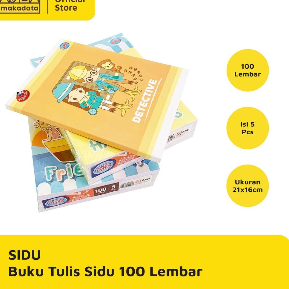 

㊋ BUKU TULIS SIDU / SINAR DUNIA 100 LEMBAR (1 PACK) MURAH NEW PRODUCT 2977 ♚