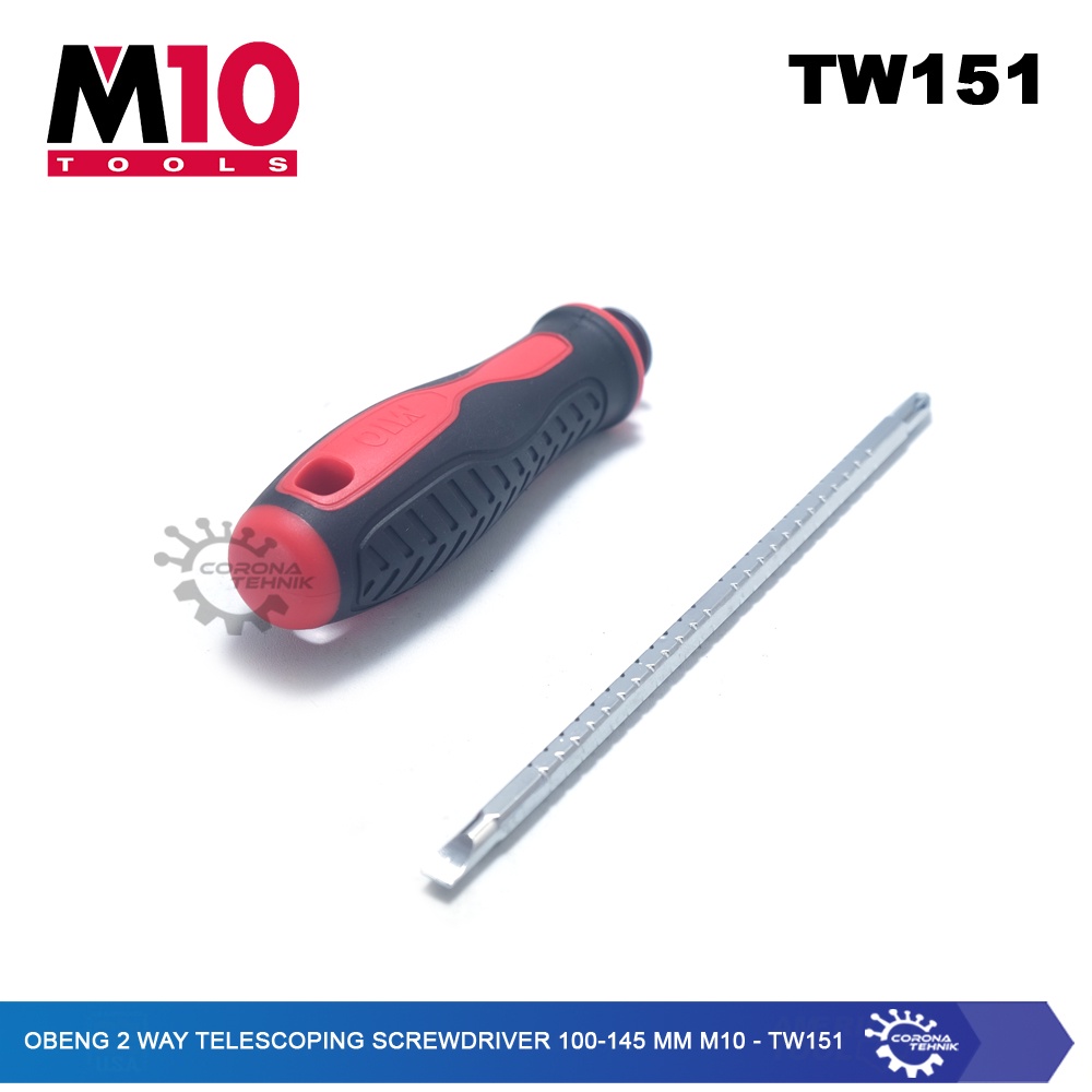 M10 - TW151 - Obeng 2 Way Telescoping Screwdriver 100-145 mm