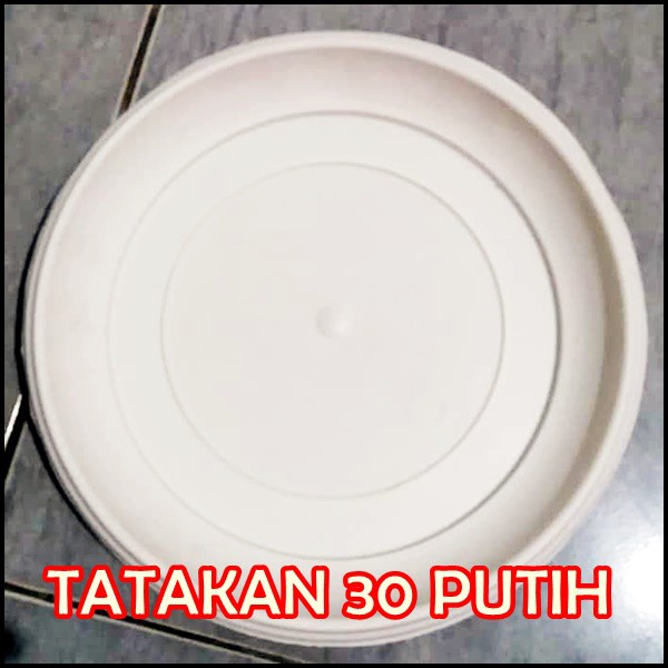 Tatakan Alas Pot 30 Putih Utk Pot 30 Cm Tray / Gbl / Eco / Citra Jaya Plastik Utk Pot Tawon Pirus 30