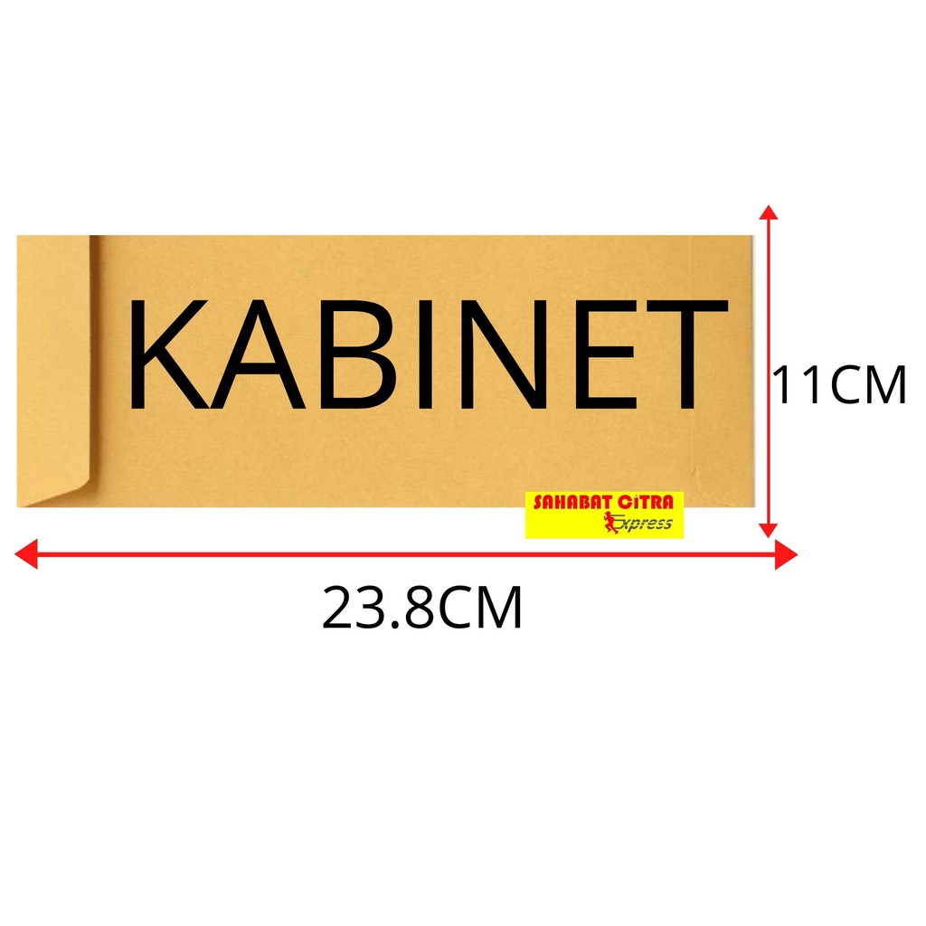 

AMPLOP COKLAT UK KABINET/ GAJI 23.8X11CM PACK NEURO 信封