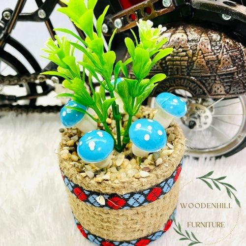 Rangkaian Bunga Jamur Set Pot Goni Plastik Tahan Lama