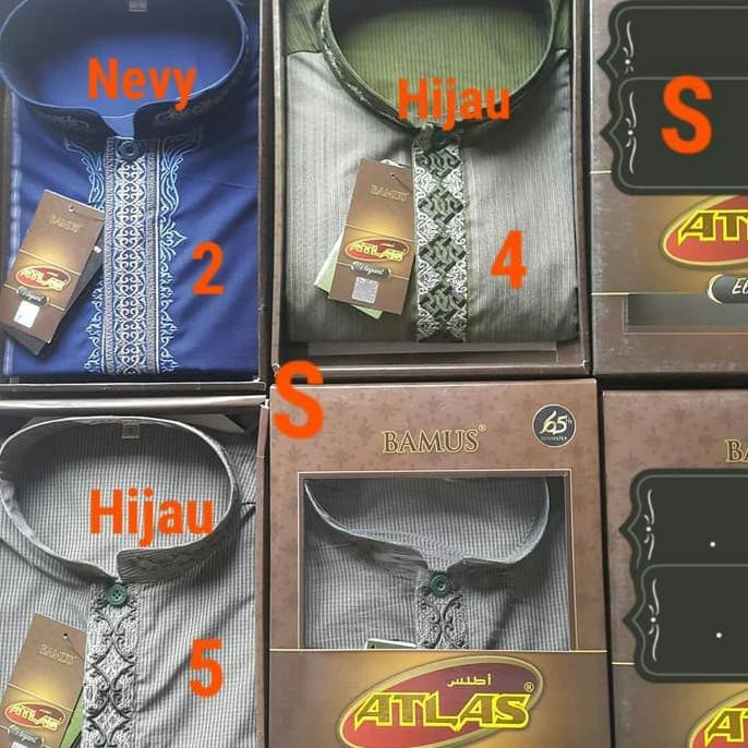 PROMO Baju koko Atlas Elegant Lengan panjang - Putih, M KP143