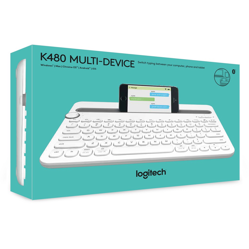 Jual Logitech K480 K 480 Keyboard Bluetooth Multi Device - Black ...