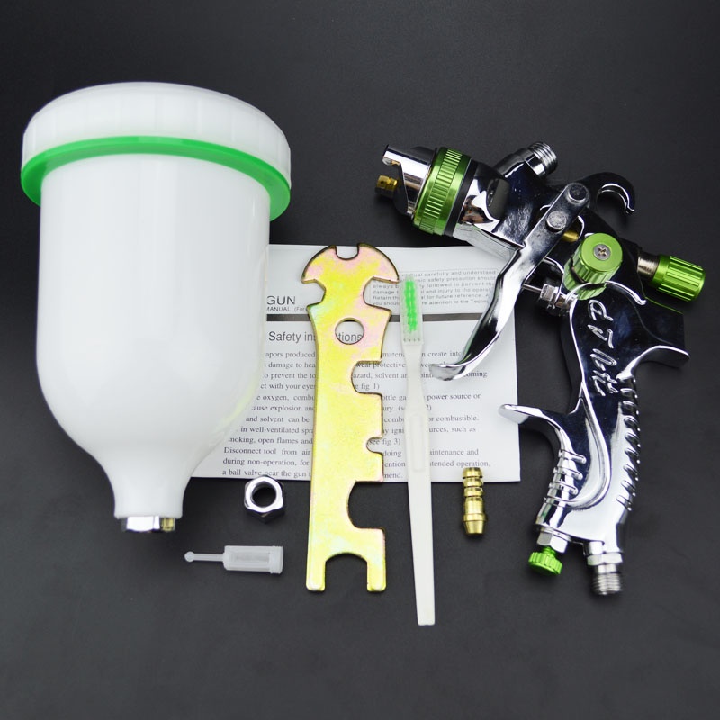 1.4/1.7/2mm Fluid Nozzle 600/250cc Gravity Feed HVLP Spray Gun Auto Car Airbrushing Painting Sprayer