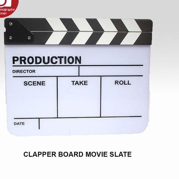 ۝ CLAPPER BOARD MOVIE SLATE ➮