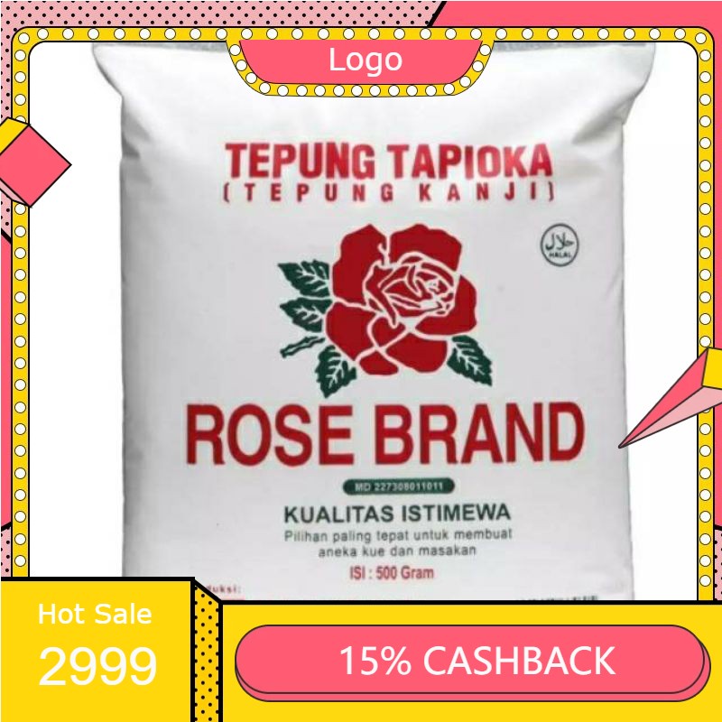 

RENGKEK SURABAYA - Tepung Tapioka Rose Brand - 500gr