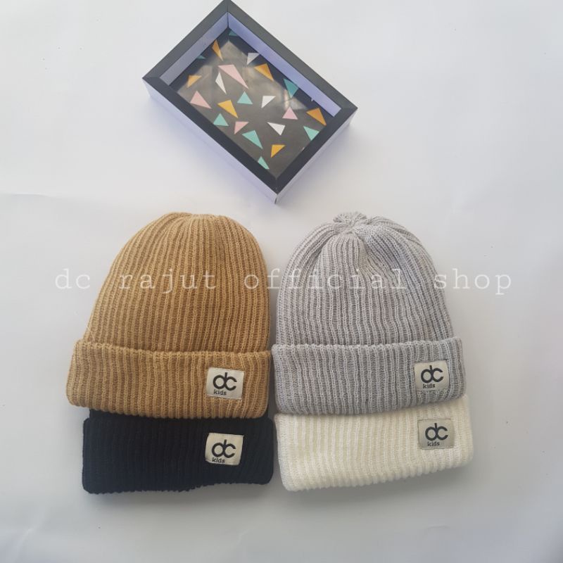 (0-6tahun) topi kupluk jalur , beanie hat