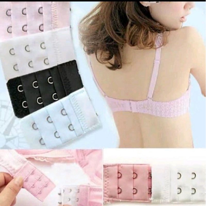 Aksesoris Sambungan Penyambung Pengait Tali Bh Bra Extension Extender Kait 2 3 4 Tambahan Wanita Import