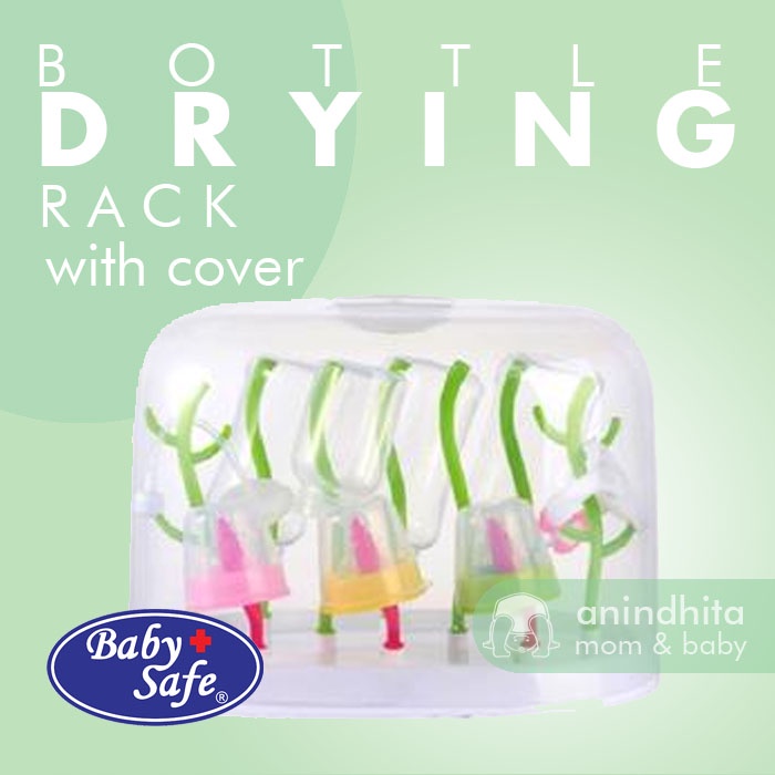 BABYSAFE Drying Rack with Cover | Rak Botol dengan Penutup