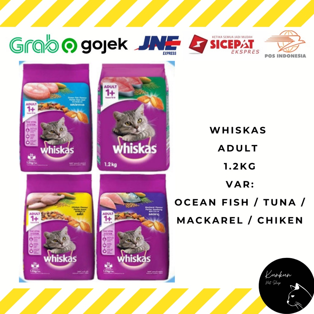 WHISKAS 1.2 KG - ADULT (DRY CAT FOOD)