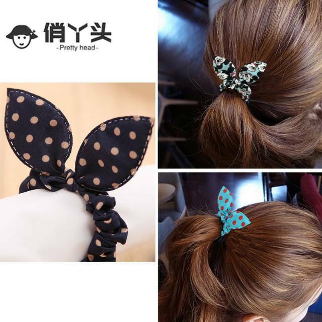 Ikat Rambut Model Chibi Motife / Kunciran Rambut Chibi / Aksesoris Korea Murah