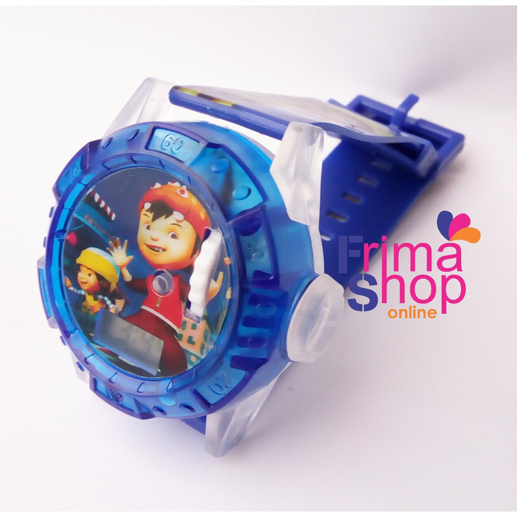 JAM TANGAN ANAK PROYEKTOR BOBOIBOY BIRU