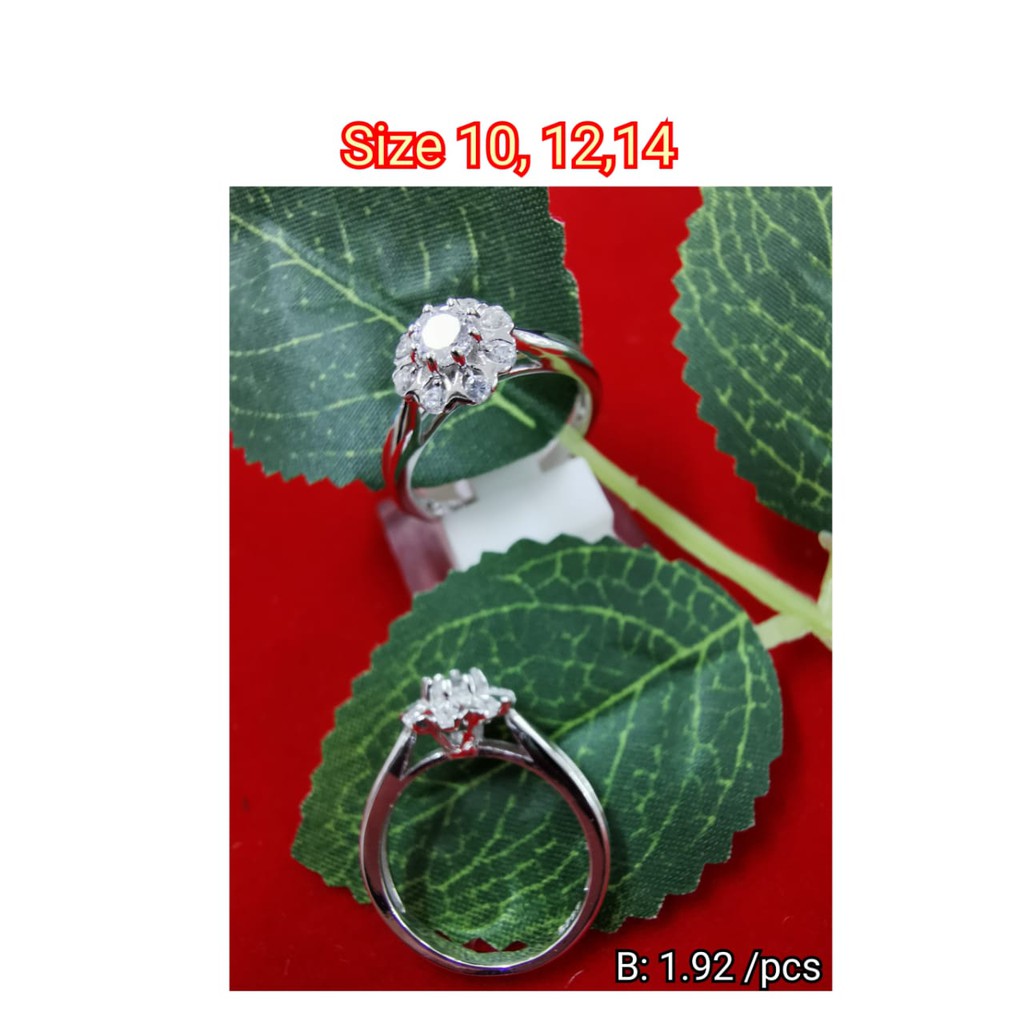 PERHIASAN SILVER 925 CINCIN FASHION IMPORT 2.26 GRAM / 10# 14#