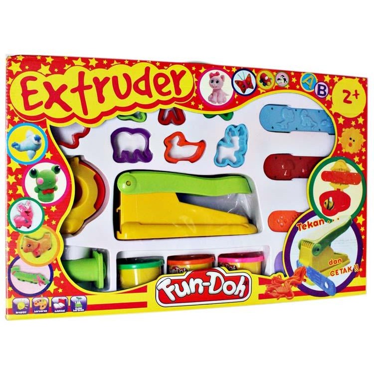 Mainan Permainan Maenan Edukasi Play Learning Lilin Fun Doh Fundoh Playdoh Play Doh Refill Motif Luc