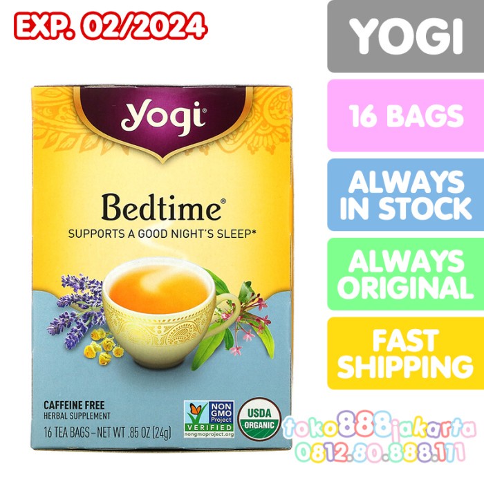 

ORIGINAL MURAH YOGI TEA BEDTIME CAFFEINE FREE TEH HERBAL ORGANIK