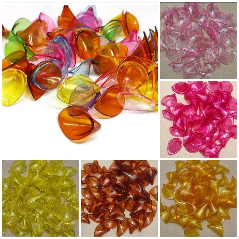 35pcs corong lily akrilik bening