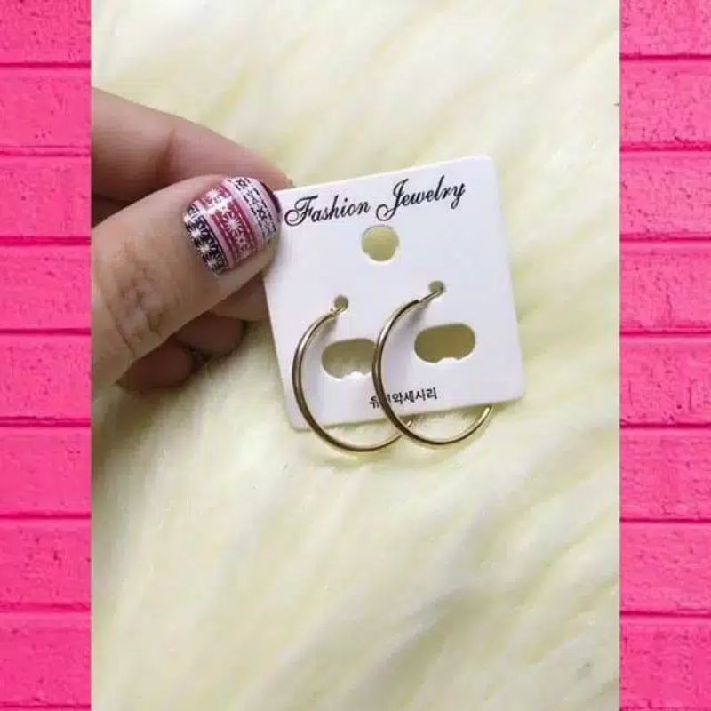 Hoop Earrings / Korean Earrings / Anting Wanita