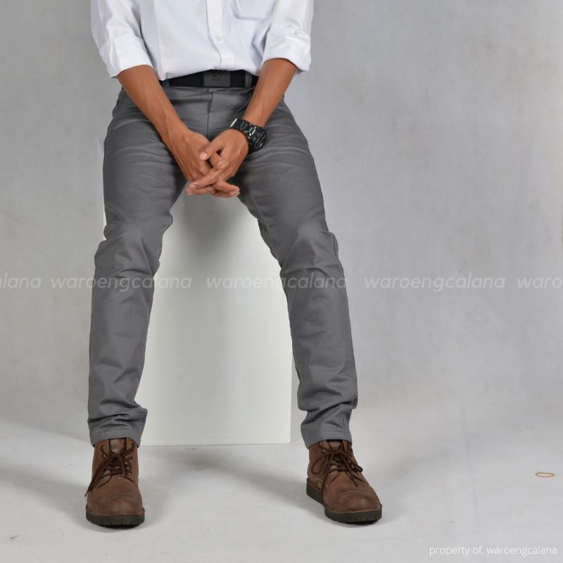 TERLARIS CELANA CHINO PRIA SLIM FIT STRETCH CASUAL FORMAL PREMIUM KERJA KANTORAN HARIAN