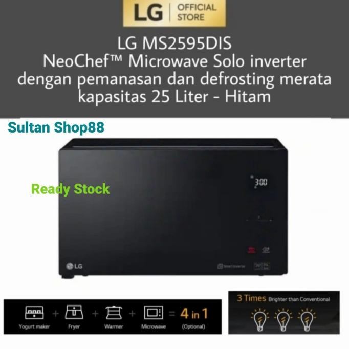 """] LG Microwave Smart Inverter NeoChef MS2595DIS I Microwave LG Solo 25 L