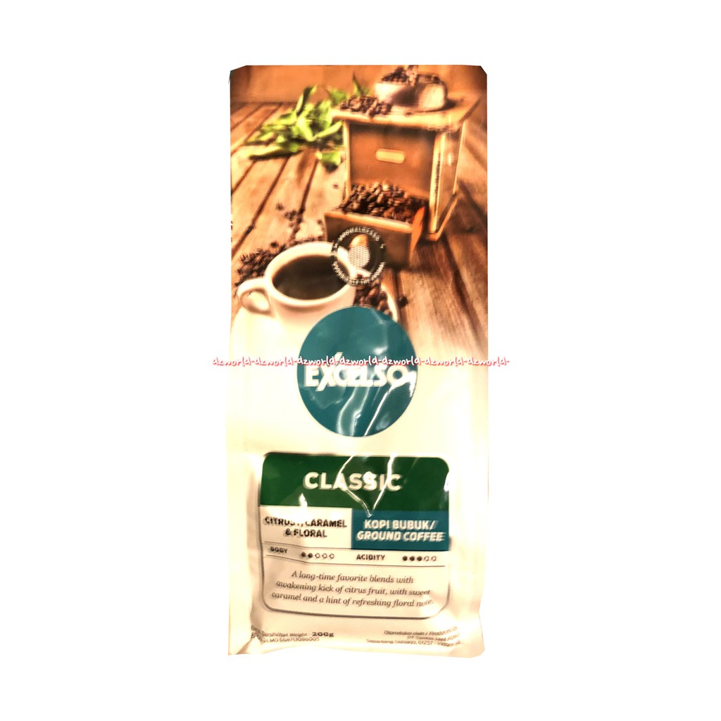 

Excelso Classic Kopi Bubuk Ground Coffee Eselso Kopi Hitam KopI Bubuk Kopi Instan 200gr