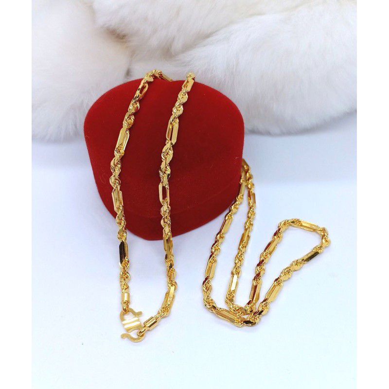 kalung (bambu) termewah,kalung titanium asli anti luntur anti karat,kalung peehiasan fashion wanita terbaru, perhiasan mirip mas asli, perhiasan berlapis emas 24 k,kalung wanita import.