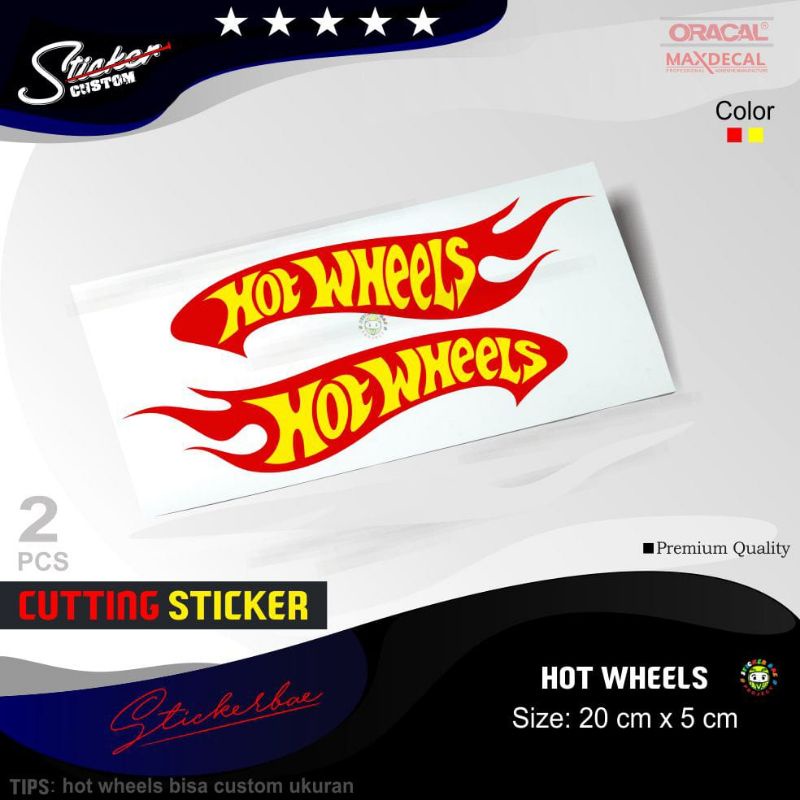 stiker hot wheels cutting sticker