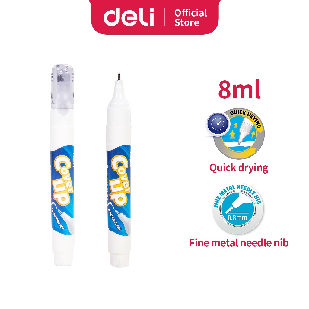 

Deli Tip X Pena Koreksi Sekolah Steel Tip 8ml E7286