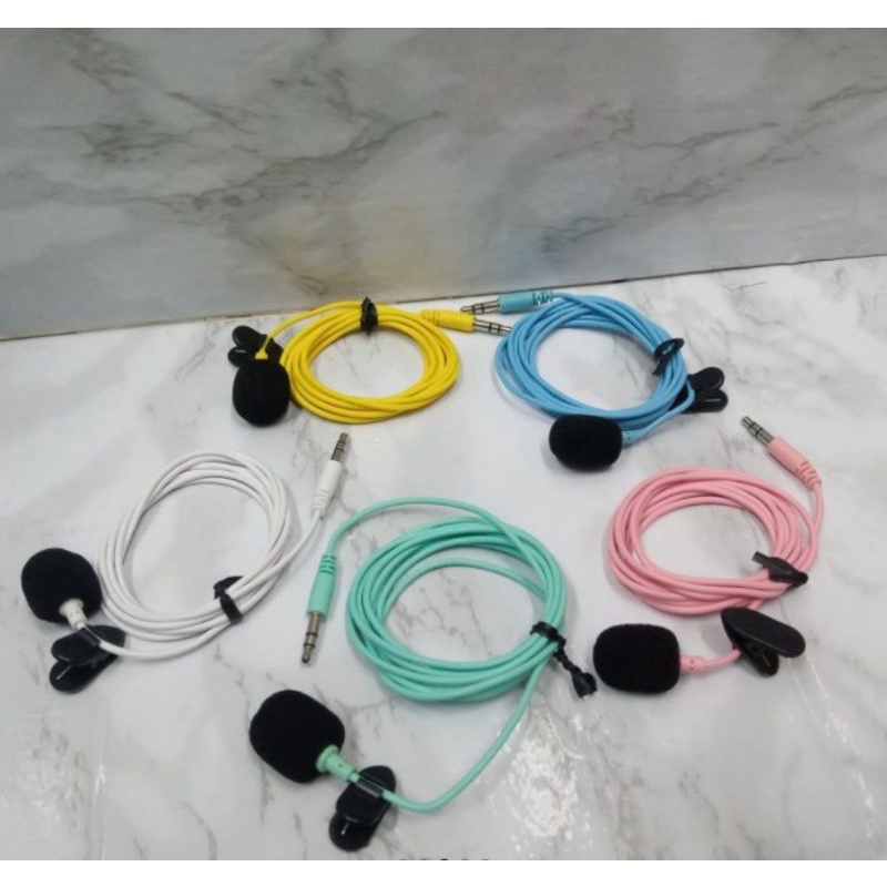 clip on microphone YouTubers white clip on mic Macaron